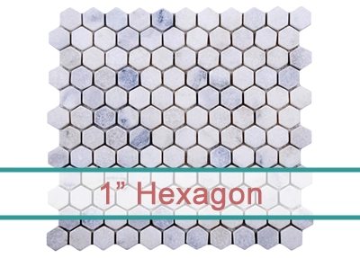 1 inç Hexagon Mozaik
