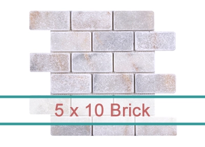 5x10 cm Brick Mozaik