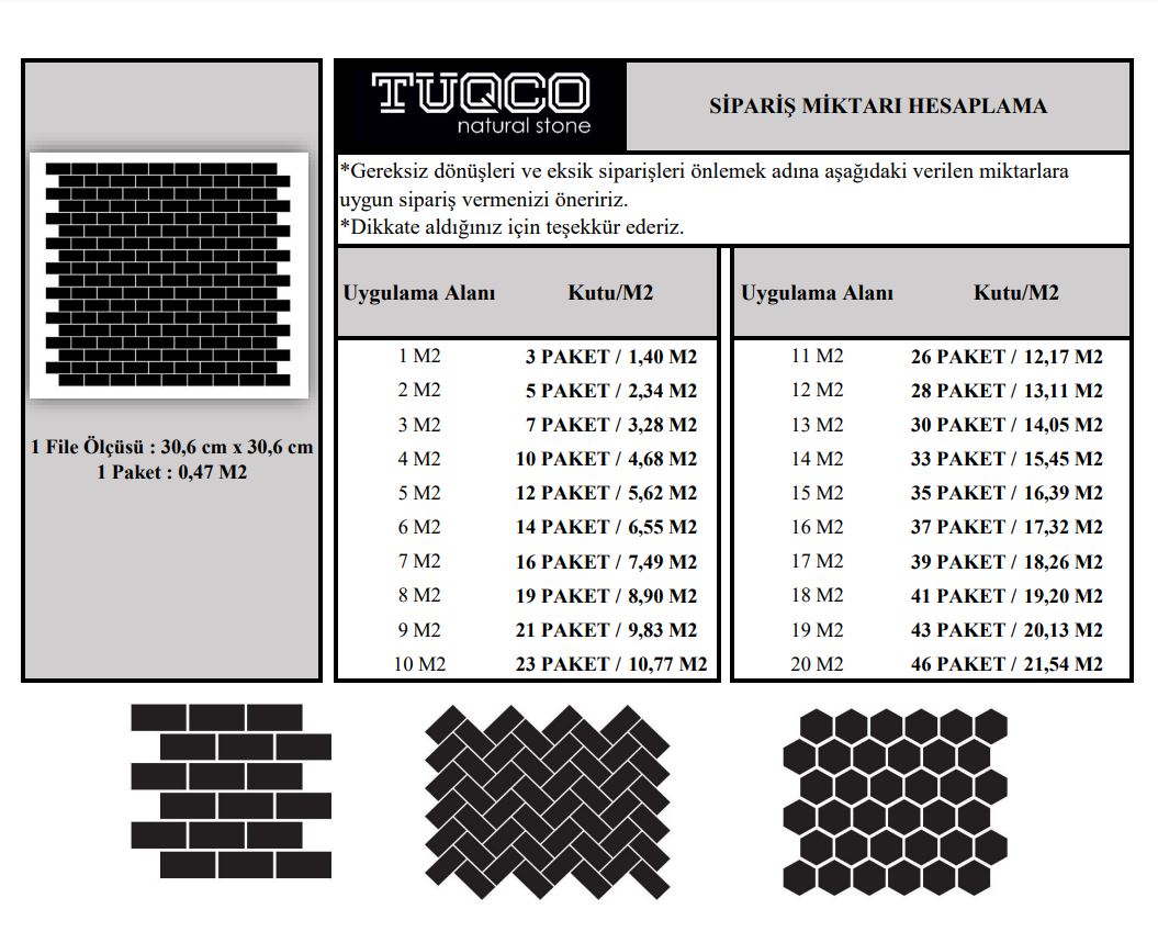 TUQCO Dogal Tas 2,3 x 4,8 cm Brick Traverten Eskitme Mermer Mozaik