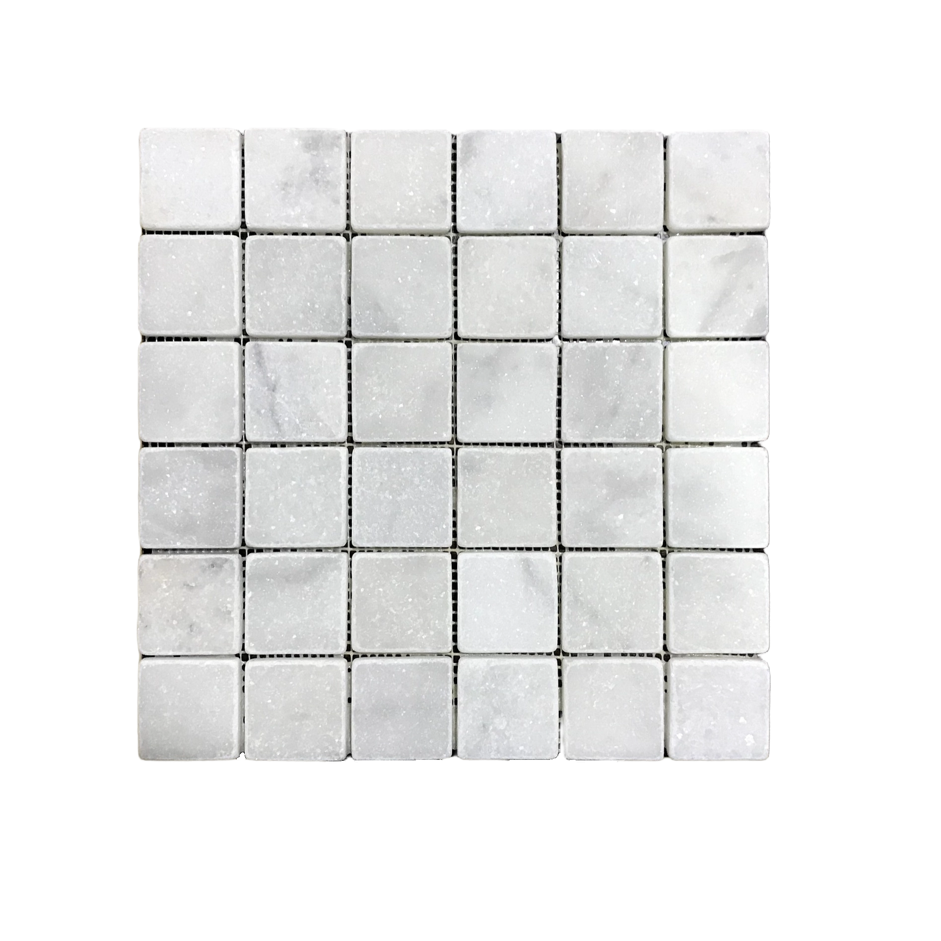 Carrara 5x5 cm Eskitme Mermer Mozaik Duvar Zemin Mutfak Banyo Kaplama (0,47m2)(30,5cm x 30,5 cm)