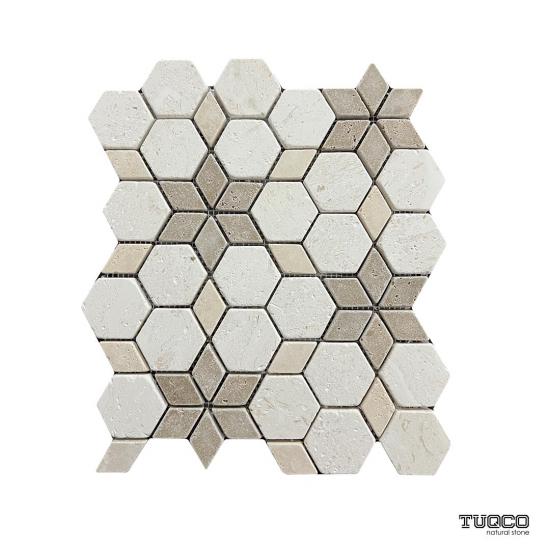 TUQCO Starline Traverten Eskitme Mermer Mozaik