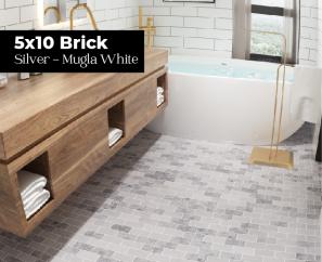 5x10 brick-mugla-silver-marble